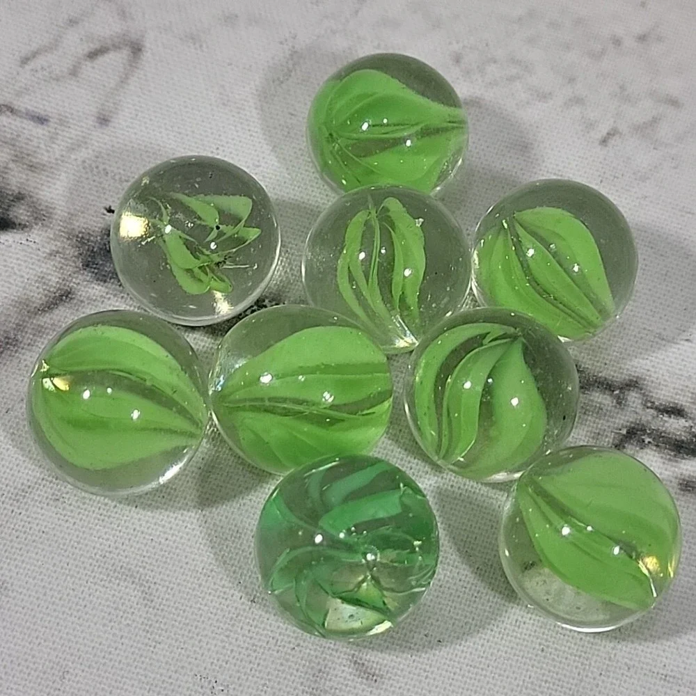 Vintage Marbles Lot Of 33 Glass Swirl Multicolor Classic Game Replacement Pieces